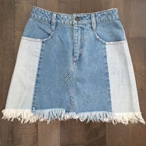 Free People denim mini